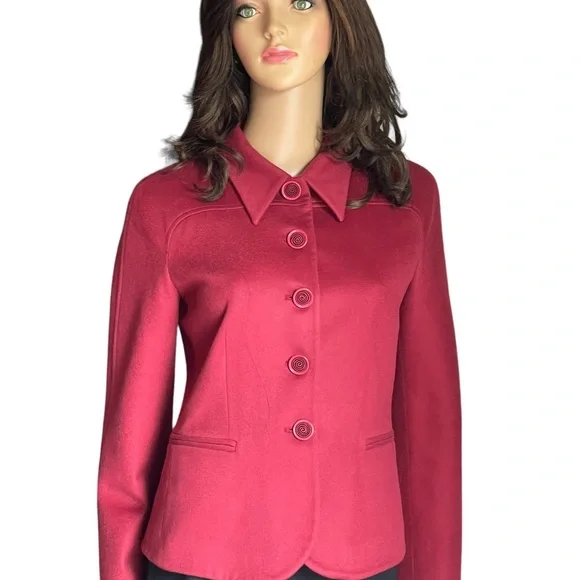 Giorgio Armani Jackets & Coats red blazer wool/ cashmere size EUR 38 (2) USA - Picture 5 of 16